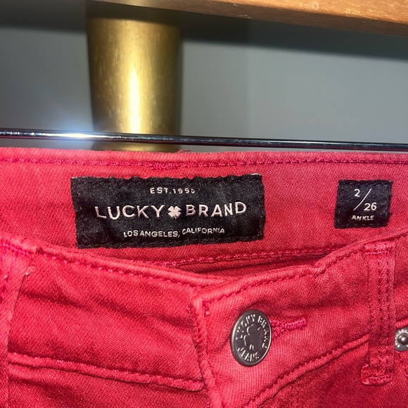 Lucky Jeans Ava Skinny Red Jeans - Picture 2 of 4